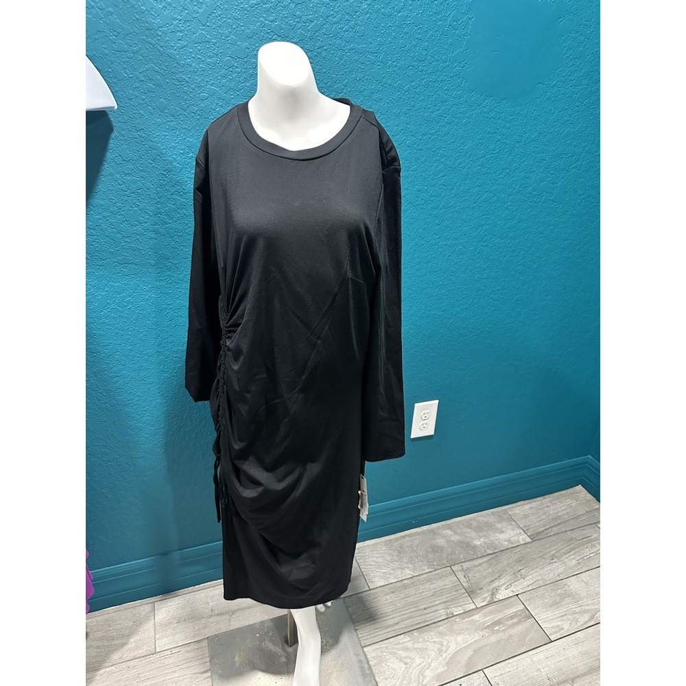 NWT Maggie‎ London Black Cinched Bodycon Dress 10P